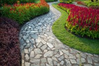 A winding walkway